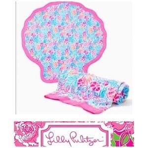 Lilly Pulitzer  Shell Beach Towel‎  Large 60" x 60" NEW